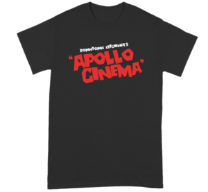 Apollo Cinema T-Shirt with Death Proof inspired Font.